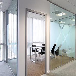 Quality Customized Residential Glass Partition Walls Easy Cleaning Aluminum Glass Divider wholesale
