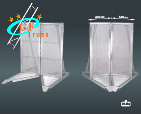 Ensure Safety 1M*1.2M*1.2M Aluminum Finish Stage Barriers