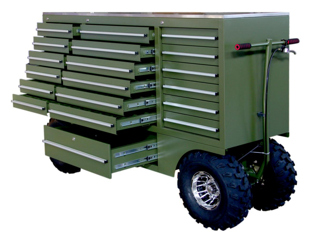 Garage Store Tools Heavy Duty Rolling Pit Cart Tool Box for Convenient Tool Storage