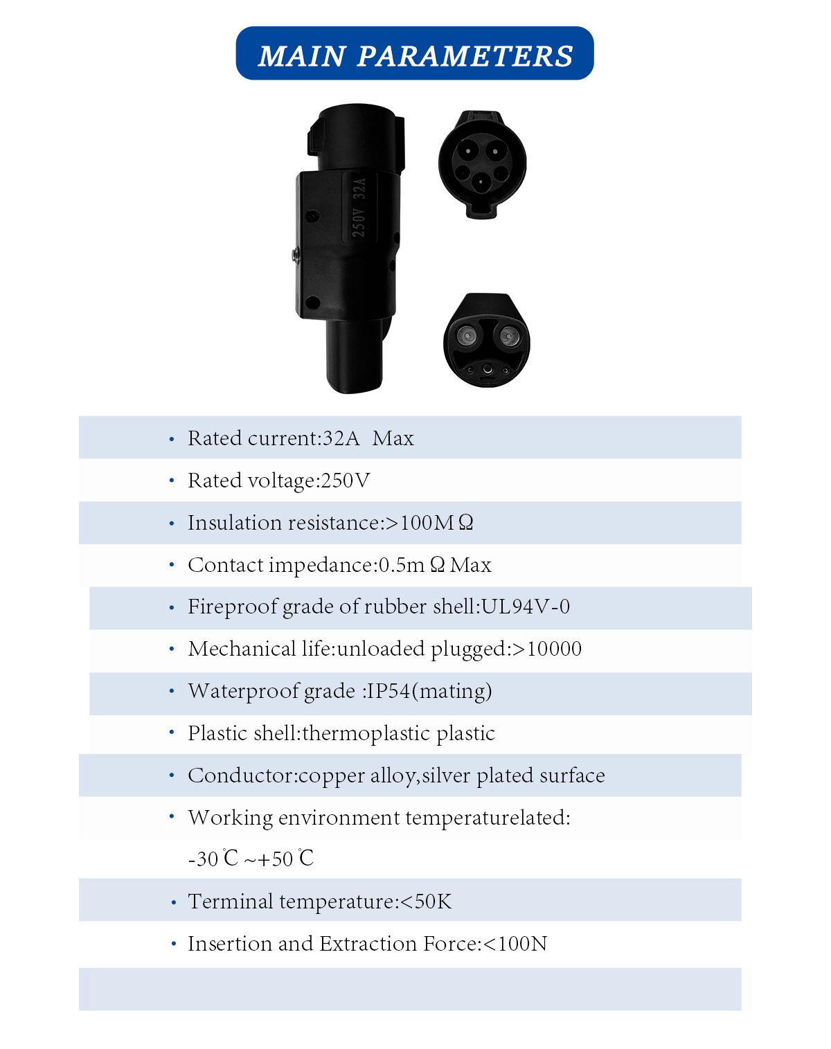 Compact and Portable 220V 7KW 32A Adapter for Tesla Car Type 1 Charging Pile to Tesla Car EV Charge Customized Plug Type1