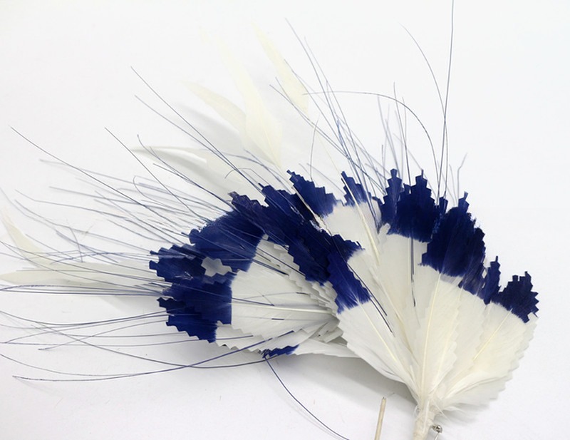 Party Decoration Feather Headwear Zig Zag Goose Feather Flower Mount Event Party Supplies