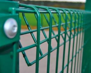 Quality 100mm X 50mm Green PVC Coated Wire Mesh Fencing Sheets 5mm Diameter wholesale