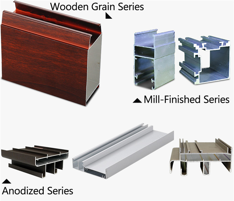 6061/6063 Anodized Aluminum Extrusion Profiles for Kitchen Cabinet