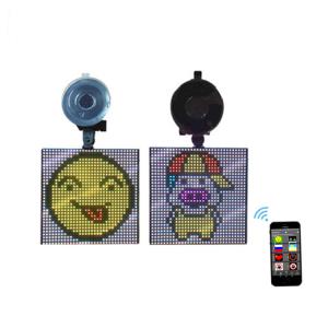 Quality 128*128 MM Buletooth Smart Car Emoji Led Sign Display wholesale