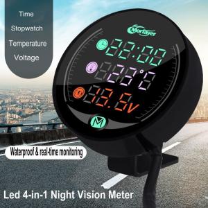 Quality waterproof motorcycle speedometer thermometer Multi-Function LED Digital meter wholesale