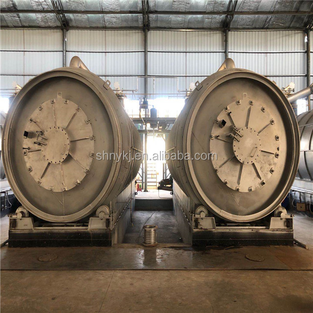Water Cooling System Pyrolysis Oil Tire Recycling Machine with High Oil Yield