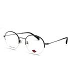 FM3230 Semi Rimless Round Optical Metal Frames In Stainless Steel