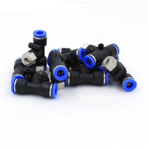 Quality CE Pneumatic Cylinder Accessories Straight Through Push In PU Air Hose Pipe Fittings wholesale
