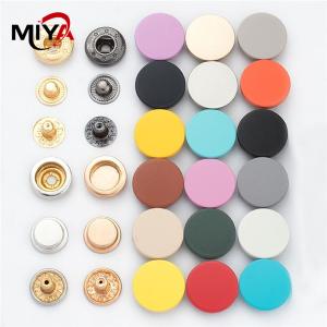 Quality No Fade 12mm Customized Band Logo Metal Stud Buttons wholesale