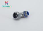 Liquid Tight Connector Flexible Conduit / 90 Degree Conduit Box Connector With