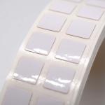 7mmx7mm Permanent Adhesive Label 1.5mil White Matte High Temperature Resistant