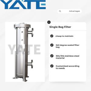 Quality 5 Micron 2 Bag Filter Housing High Pressure Bag Filter 0.5micron Petrochemical wholesale