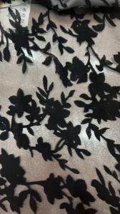 Quality 250GSM Velour Fabric Burnt Flower Velvet Fabric For Bags Shoes Drapery wholesale