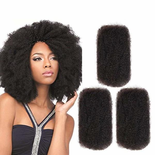 100% Cuticle Aligned Kinky Curly Human Hair For Braiding Chemical Processing