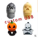 Customized Promotional Usb Drives Cartoon Santa Clause Christmas long lasting