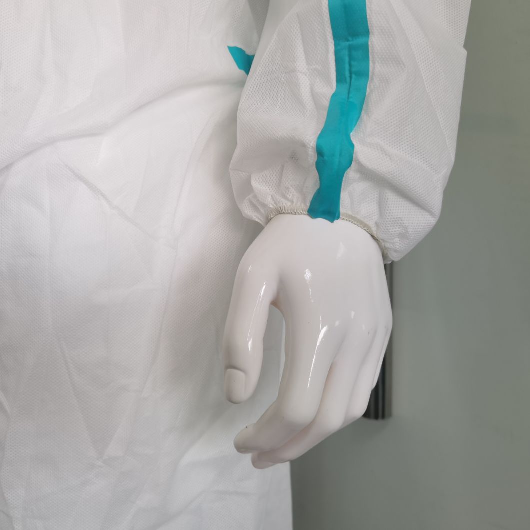 SMS Non-Woven Isolation Coveralls Waterproof Anti-Static Protective Suite