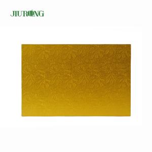 Quality Birthday Party Disposable Cake Board Gold rectangle Eco friendly wholesale