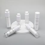 Airless Round Shape Double Wall PET Plastic Bottle 15ml 30ml 50ml Transparent