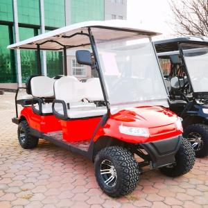 Quality Red 4+2 golf cart can carriage 6 passenger with 10 inch tyre and 4 kw motor low price high quality wholesale