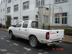 Quality Hydraulic Trailer Mounted Lift Double Mast Vertical Aerial Work Platform For Airports wholesale