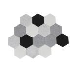 Sound Absorbing Hexagonal Acoustic Panels 9mm 1000gsm
