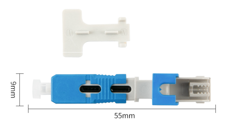 FTTH SC Pre-polished Ferrule Field Assembly Connector Fiber Optic Fast Connector