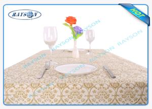 Quality Printed tnt Environmental Spunbond Non Woven Tablecloths For Hotel wholesale