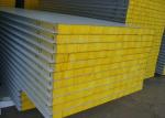 Steel 50mm 75mm Fiber Glass Wool Sandwich Panel