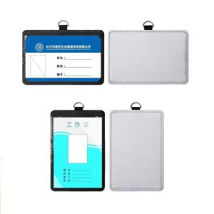 Quality DIY Sublimation Blanks Sublimation Leather ID Card Holder Versatile Use wholesale
