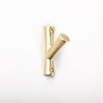 Gold Black Zinc Alloy Antler Knobs 56mm For Cabinet Drawer Wardrobe Cupboard