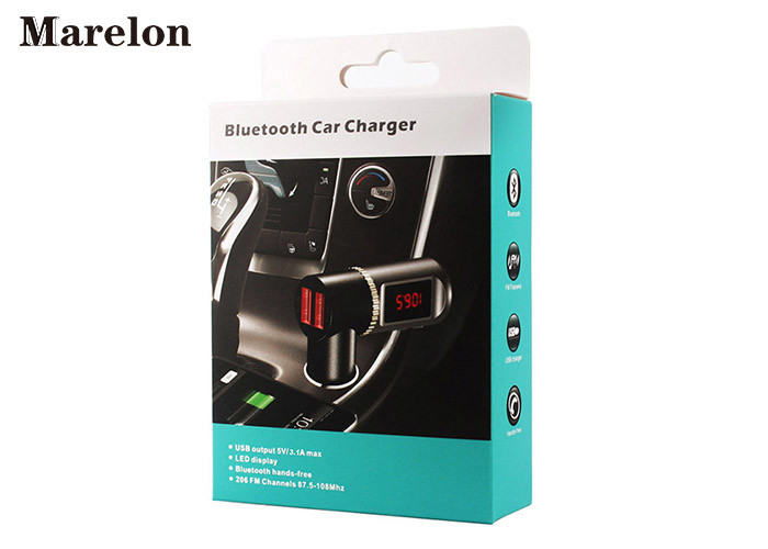 Digital Display Bluetooth Car Charger 360 Independent Volume Control