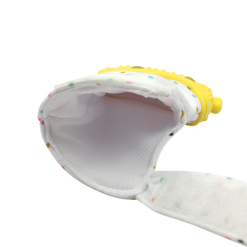 amazon best seller top selling eco-friendly high quality baby teeth toys silicone teether teething mitten finger brush