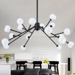Art Decor spider chandelier restaurant bar living room sputnik light Black Color