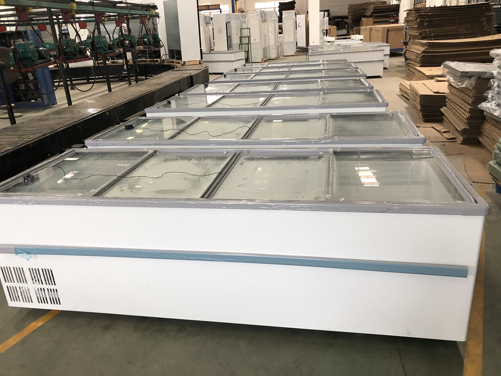 New arrival Factory Manufacturer Top Open Deep Freezer island freezer manual defrost