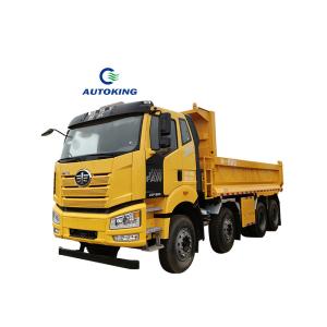Quality Construction Waste 8*4 Dumper Truck 40000kg FAW Tipper Truck Automatic Unloading wholesale