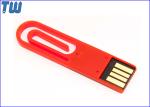 Plastic Paper Clip 128GB Thumb Drives Flash 2IN1 Office Useful