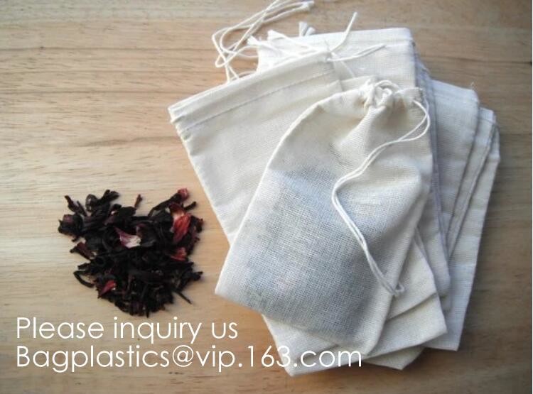 Natural Beige Thick Canvas Drawstring Pouches Produce Bags Muslin Bags Gift Bags Sacks Sachet Bags for Jewelry Candy Fav