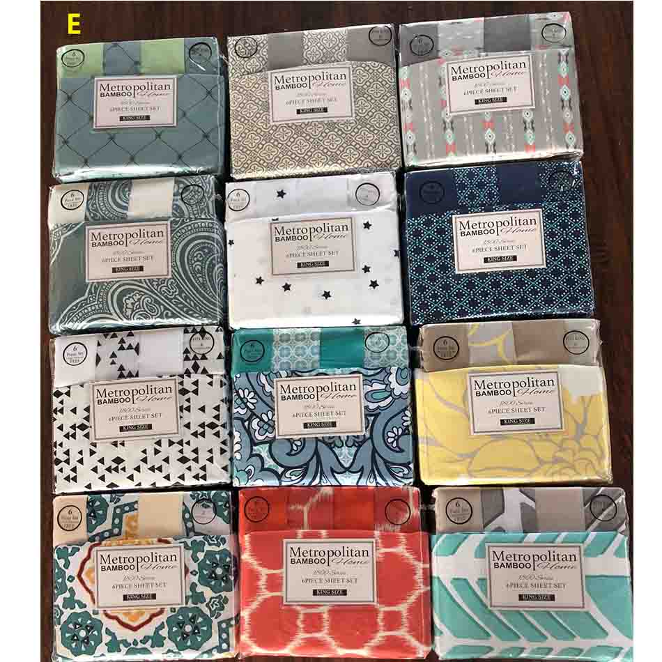NO Filling Solid Print Microfiber Fabric 80gsm 100% Polyester Bedding Sheet Set 6pcs
