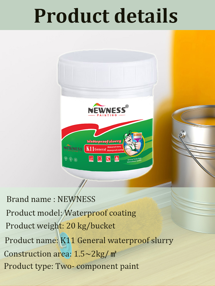 Polyurethane Paint Waterproof Coating Solid content 65% at least for Brush Application