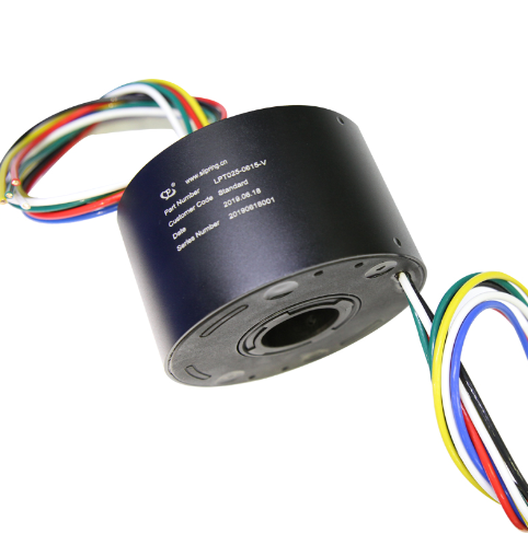 JINPAT Hollow Slip Ring 6 Circuit 15A