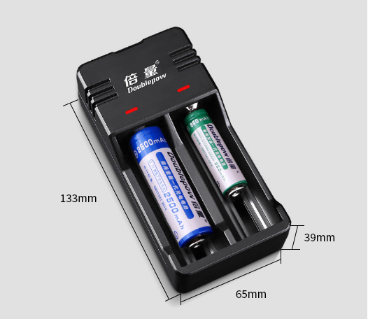 Doublepow USB 3.7 Volt Lithium Ion Battery Charger 26650 16340 18650