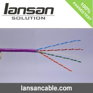 Quality Unshield Solution Cat5e Lan Cable CMP HDPE 0.48mm Cat5e Cable Roll wholesale