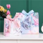 Cosmetic Birthday Cardboard Gift Bags Exquisite Bow Hand Wrapping
