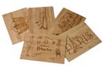 Universal Door RFID Hotel Key Cards Wooden Smart RFID Programmable Card
