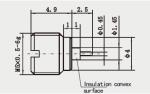 40GHz Brass Bulkhead SMP Male Plug Connector