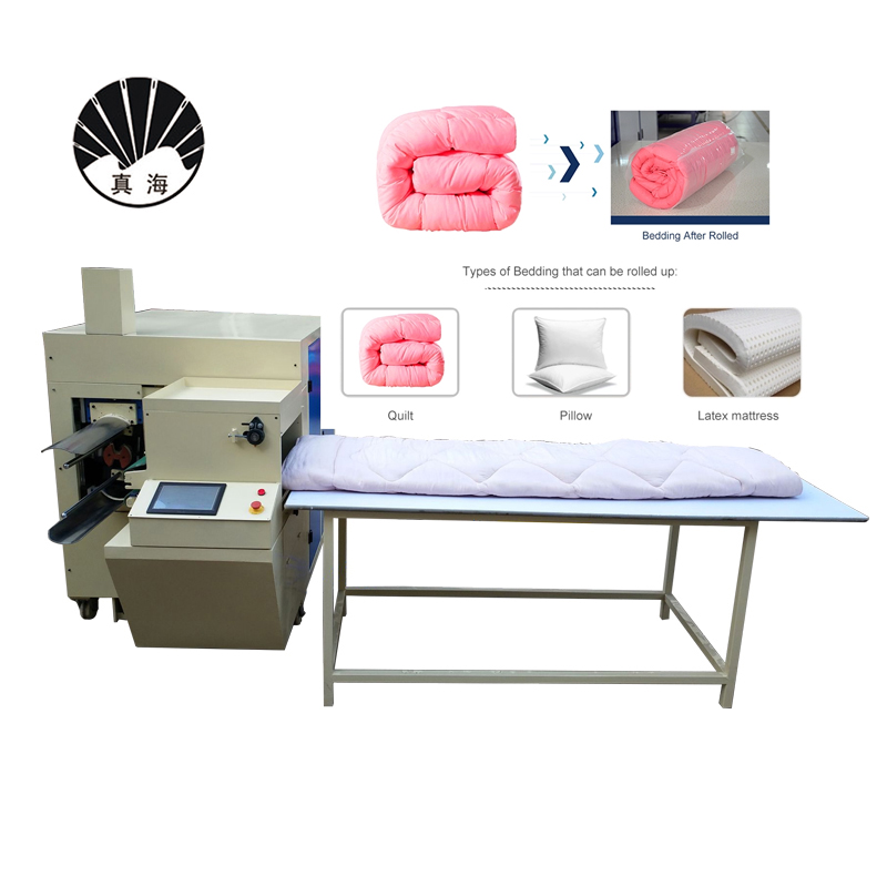 Soft Topper Mattress Pad Rolling Packing Machine