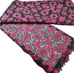 New fashion African Cord Lace Fabric Chiffon Embroidery Nigerian Guipure Lace