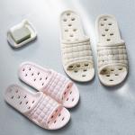 Pink Color Pvc Slippers Bottom Hole Shoes Unique Out Sole Long Life Span