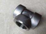 Asme B16.9 Steel Forged Pipe Fittings Threaded Tee Stainless Steel 304/316 Equal