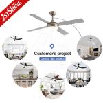 Convenient Modern Ceiling Fan Light With 4 Mdf Blades Ac Motor for Hotels